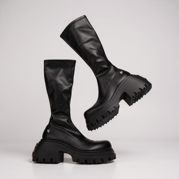 NEW NAKEDWOLFE Scar Stretch Boots, Black, EU38/US8 - Picture 5 of 16